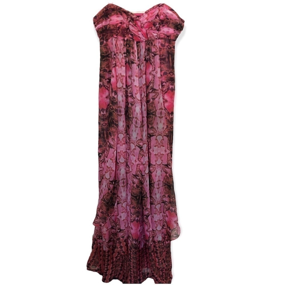 Laundry by Shelli Segal strapless snake print Maxi dress - Picture 5 of 5